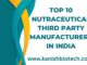 Top 10 Nutraceutical Third Party Manufacturers in India