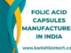 Folic Acid Capsules Manufacturer in India